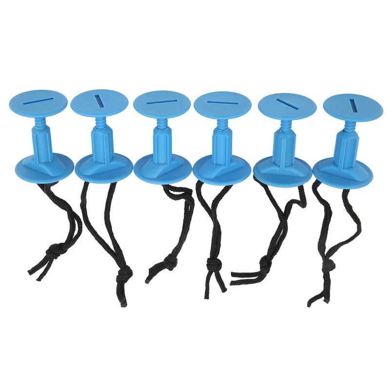 6Pcs Surf Board Leash Leg Rope Plug Nylon Plastic Surf