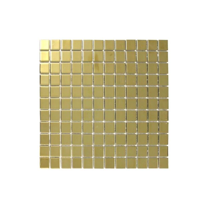 Glass Mosaic Tiles Gold Plain Bathroom Wall Living Room Kitchen