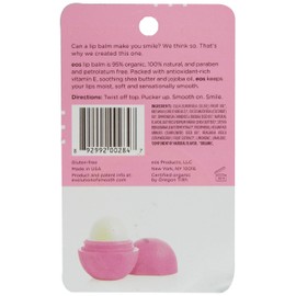 EOS Organic Lip Balm Sphere, Strawberry Sorbet, 0.25 Oz