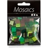 Mini Mosaic, size 10x10 mm, green harmony, 25 g