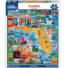 White Mountain Puzzles Florida - 1000 Piece Jigsaw Puzzle