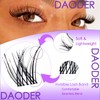 DAODER Natural Lash Clusters Kit Wispy Eyelash Clusters Lashes Invisible