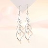 Linear Swirl Wire Earrings For Women dangling Boho Dangle Drop
