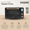 Haden Countertop 6-Slice Toaster Oven & Air Fryer Combo, Electric