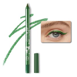 Kaely Green Pencil Eyeliner,Sharpenable Multi-Use Gel Eyeliner Pencil,Waterproof Smudge proof Eye Liner Pen,Long Lasting Smooth Eye Makeup,delineador de ojos contra el agua,08