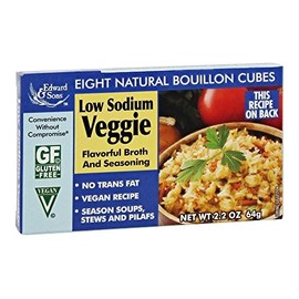 Vegetable Bouillon Cubes; Low Salt