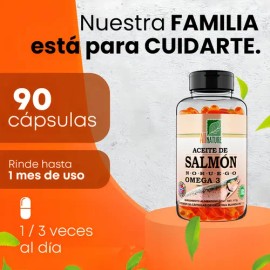 All Nature Omega 3 Aceite De Salmon Noruego 90 Capsulas Sabor Sin Sabor                                                                               