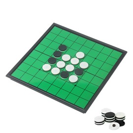 KOKOSUN Mini Reversi (Othello) Board Game Set -7.8”, Magnetic Travel Folding Game, Family Fun Game/Gift for Kids (Mini Right Angle Style)
