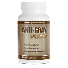 Anti Gray Hair 7050 Restore Natural Hair Color 60 Capsules Per Bottle 12 Bottles