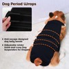 QBLEEV Female Dog Diapers with Adjustable Suspenders – Washable Sanitary