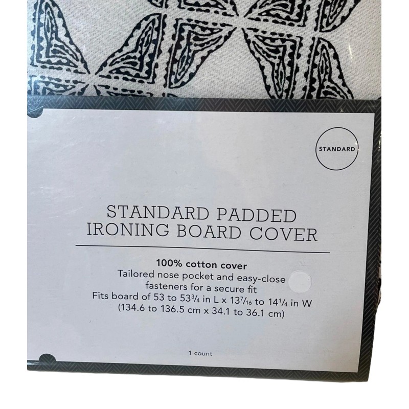 Threshold NEW IRONING BOARD COVER Padded Pad Black & White