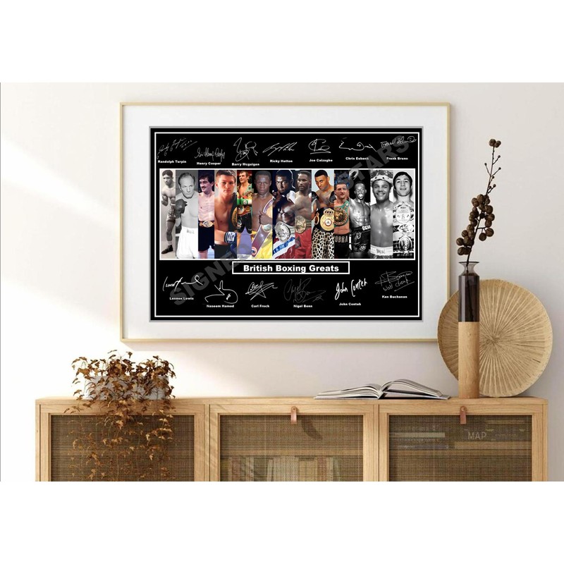 SIGNED BY THE STARS Stunning Quality All Time British Boxing