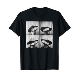 Snake Wearing Cowboy Hat Funny Animal Photobooth Snake Lover T-Shirt