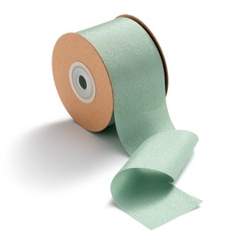MORSUNBELA Ribbon Gift Eucalyptus Green Wide Wedding Decorative Ribbon Wide Silk Ribbons Ribbons 2 Inch x 25 Yd for Floral Gift Wrapping Bridal Bouquet,Sage Green