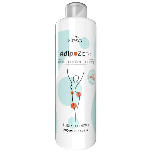 Adipo Zero Schlankheitscreme für Bauch und Hüfte | Gesäß Anti-Cellulite stark | Intensive Körperpflege mit kosmetischer Drohne 200 ml Schlankheitsstreifen