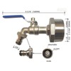 2" Drum Faucet Stainless Steel Barrel Faucet with EPDM Gasket