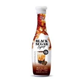[Nokchawon] Cafe Base Syrup for Tea, Easy to Make at Home, Black Sugar Syrup for Tea, Easy to Use, Tube Type, Mascovado 50%, Easy to Make Black Sugar Latte,(Black Sugar)(One-Pack)