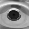 WUSILILU Corner Basin Sink, Countertop Mounted Stainless Steel Single Bowl