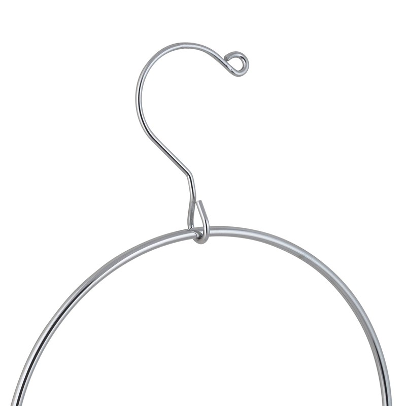 Organize It All Belt/Scarf Ring, Chrome, Metallic and Black