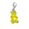 FizzyButton Gifts Yellow Translucent Gummy Bear Jelly Baby Zip Pull