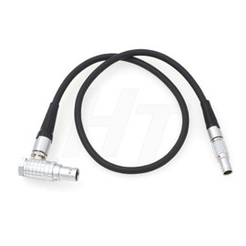 HangTon Right Angle 6 Pin to 7 Pin Power Cable for Tilta Nucleus-M Motor to DJI Ronin 2 Gimbal (Right Angle for Ronin 2)