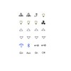 Switch Sticker Set with 24 Stickers Light Stickers and Fan