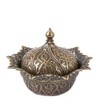 Traditional Turkish Delight Sugar Candy Bowl with lid Decorative Metal