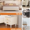 4-Pack White Adjustable Heavy Duty Cabinet Legs (8-12cm) | Non-Slip,