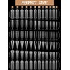EBANKU 288 PCS Klare Matte Dual Nail System Form Mould