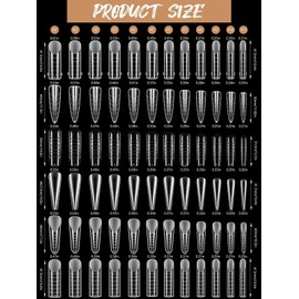 EBANKU 288 PCS Klare Matte Dual Nail System Form Mould Acryl Sarg Nagel Erweiterung Tipps Nail Art Maniküre Werkzeuge Mit 72 PCS French Forms stickers(6 Stile)