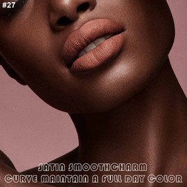 evpct 2Pcs Nude Brown Lip Liner and Matte Lipstick Makeup Sets, DNM Vegan Lipstick Lip Liner and Gloss Stain Set Long Lasting Waterproof labiales mate 24 horas originales matte larga duracion 24 27#