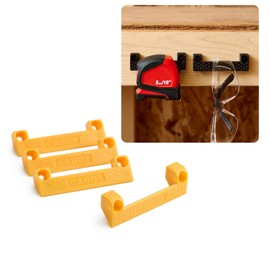 Caddy - Tape Measure Holder - Tool Storage for Garage Organization – Tool Holder for Power Tool on Ladder, Work Bench | Dewalt Tool Storage (4-Pack) (Yellow)