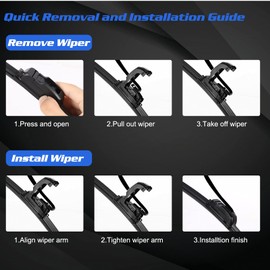 UrbanX 2-IN-1 All Seasons Water Repellency Original Equipment Replacement Wiper Blades For 2001 GMC Yukon XL 2500 22" & 22" - Driver & Passenger Side (Pack of 2)