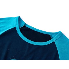 Tebbis Pajamas For Boys Fun Up for the challenge Blue Short Sleeves Summer PJs Set Kid Comfy Sleepwear Size 8