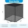 Qualward Full Mesh Central Air Conditioner Cover with Detachable Top,