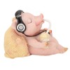 Pig Statue Mini Funny Casual Musical Resin Pig Art Figurine