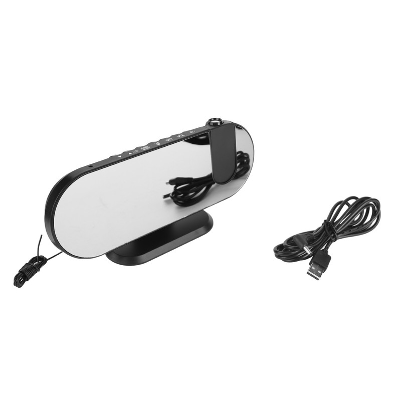 Projection Alarm Clock LED Digital Photosensitive Electronic Clock with 180