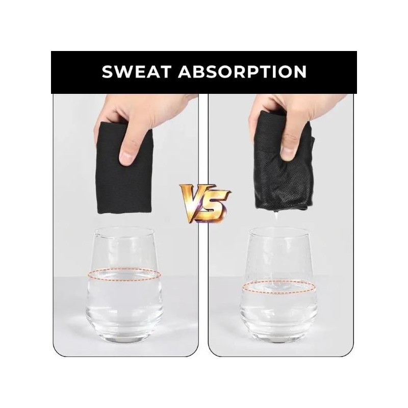 Full Face Mask, Multi-use, Sweat Absorption - Color: Black