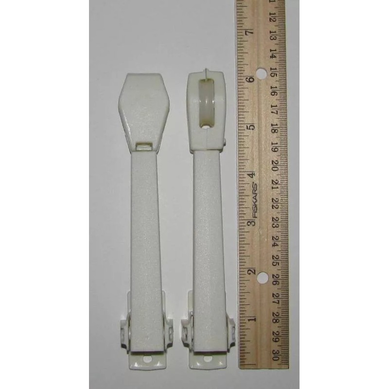 B-USA Qty (2) Cord TENSION PULLEYS Traverse Drapery Rod, Vertical
