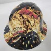 Pyramex full brim hard hat custom hydro dipped IN BATTLE