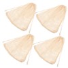 COLLBATH 4pcs Reusable Seafood Cooking Bags Thread Steam Bags for