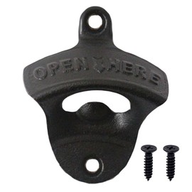 Luwanburg Black Bottle Opener Wall Mount Beer Top Opener