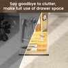 Evjocoh Silverware Drawer Organizer Wood with Adjustable Partition Utensil Cutlery