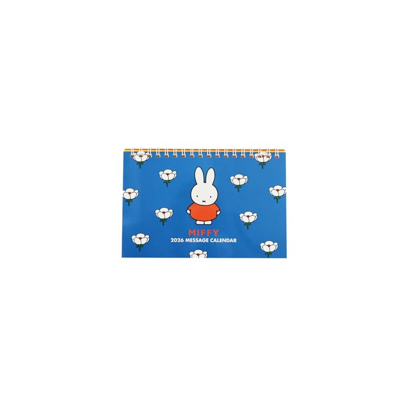 Square Miffy 2026 Calendar Wide Tabletop Ring 054122