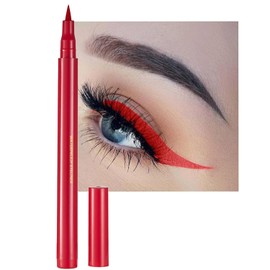 Delineador Líquido, Delineador Rojo Líquido, Delineadores De Ojos De Colores De Larga Duración, Blanco, Negro, Rojo, Marrón, Verde, Morado, Resistentes Al Agua, De Alta Pigmentación Para Maqui