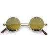 zeroUV - Retro Round Sunglasses for Men Women with Color