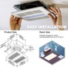 NookNova Bathroom Exhaust Fan with Light, Quiet Ventilation Fan, 100