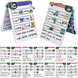 Phonics Flash Cards Games for Kids Age 3-8, Learn to Read in 15 Phonic Stages, Alphabet Flash Cards for Preschool PreK Kindergarten 1st 2nd 3rd Grade
