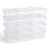 Rubbermaid Cleverstore 6 Qt Clear Storage Bins with Lids, 12-Pack,