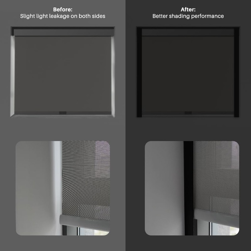 Blindify Light Blockers Blackout Side Tracks, PVC Blackout Side Strips